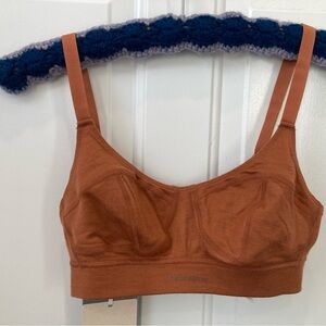 Icebreaker Rust Bralette 100% merino size S NWT